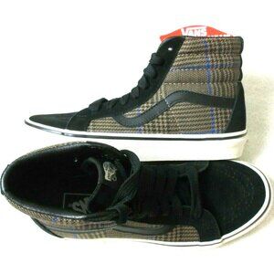 Vans Women's Sk8-Hi Reissue Design Assembly Glen Plaid Skate Shoes Size 7 NIB